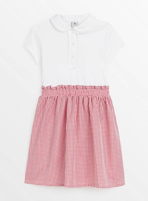 Red Gingham Twofer Dress 10 years