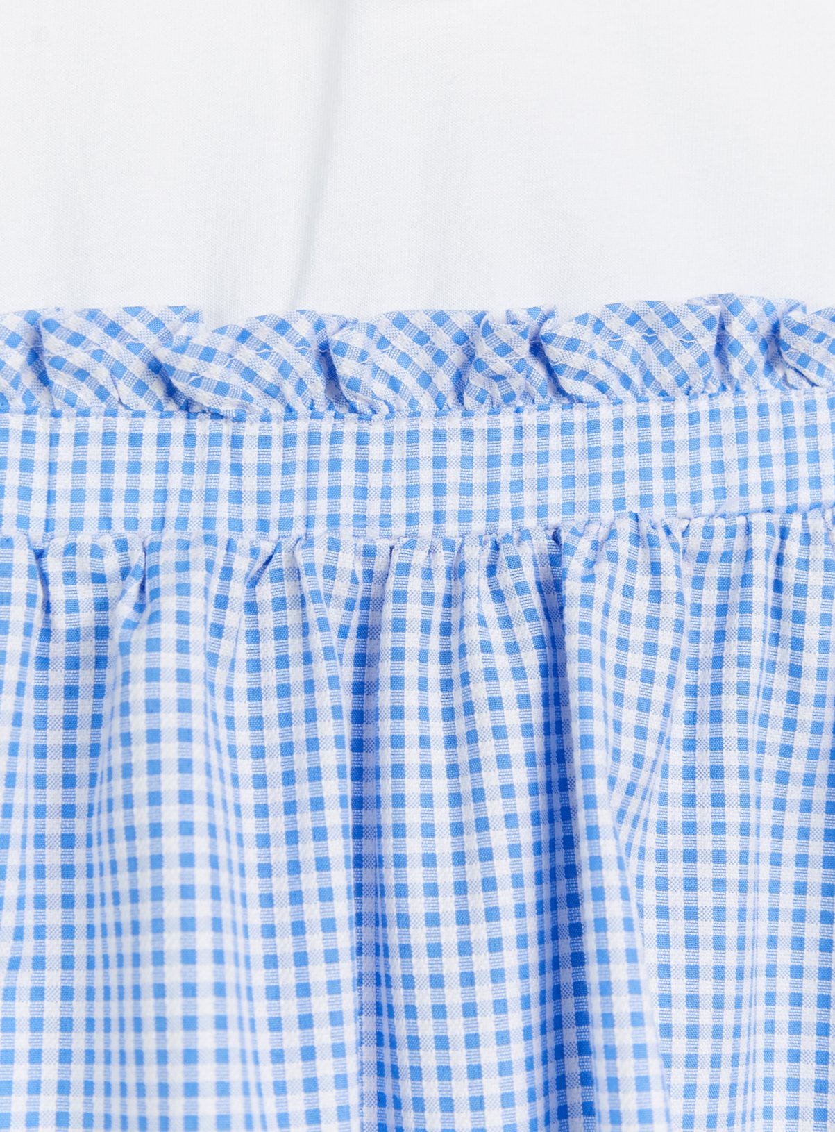 Blue Gingham Twofer Dress 12 years - Image 2 thumbnail