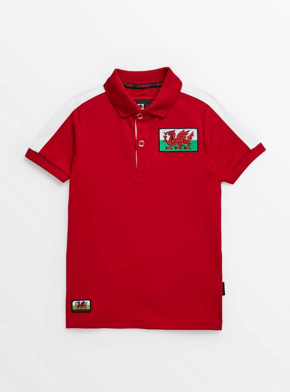 Wales Red Polo Shirt  8 years