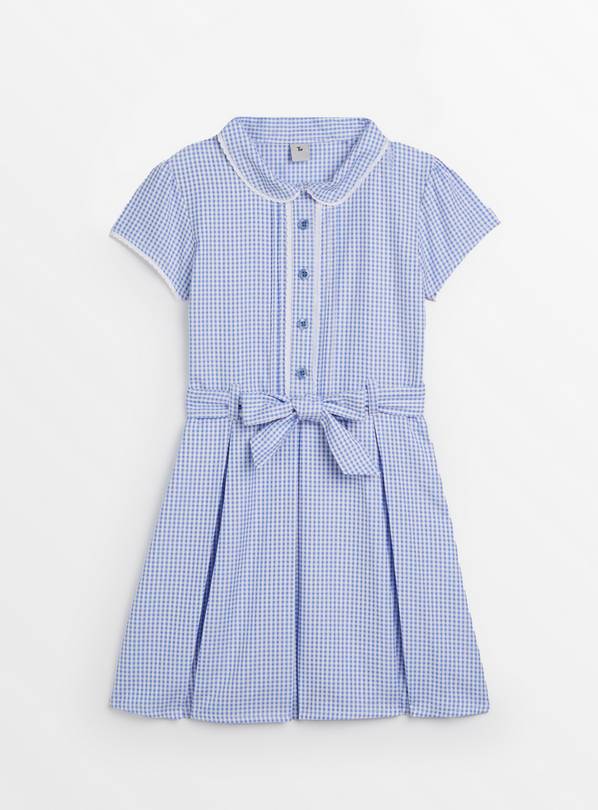 Light blue gingham school hot sale dress