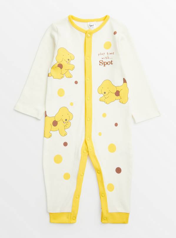 Spot The Dog Cream & Yellow Sleepsuit Newborn
