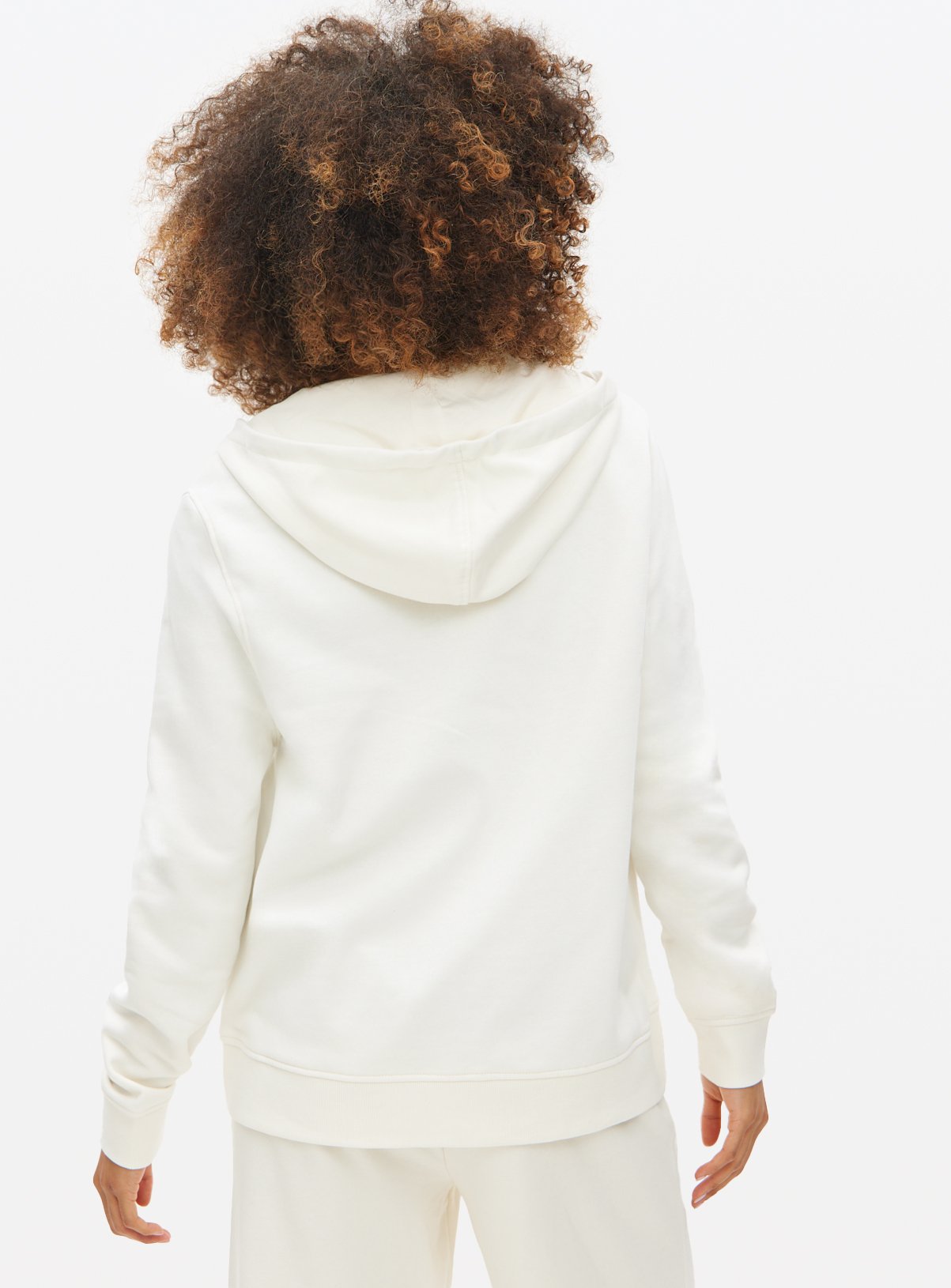 Cream Zip-Through Hoodie XXL - Image 4 thumbnail