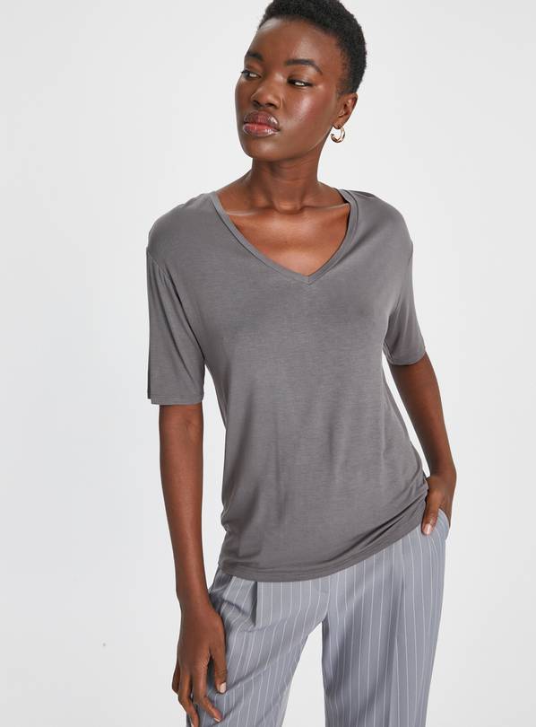 Ribbed V-Neck Relaxed Jumper, Finery London