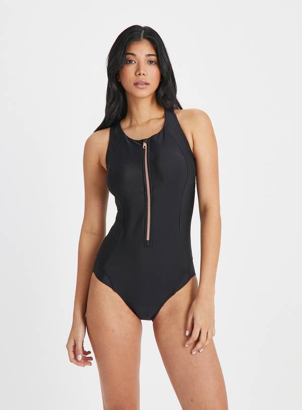 Buy Black Post Surgery Zip Through Swimsuit 14 Swimsuits Tu