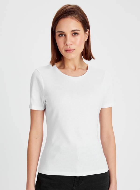 White Slim Fit T-Shirt 12