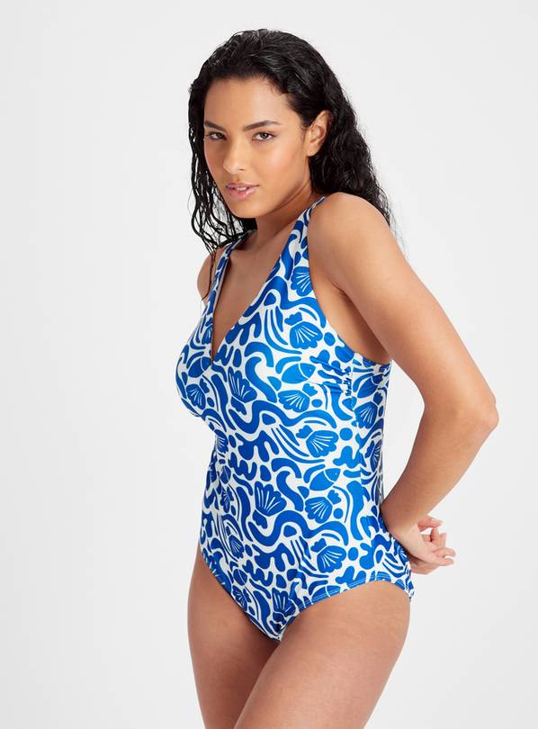 Buy Seashell Print Classic Swimsuit 22 Swimsuits Tu