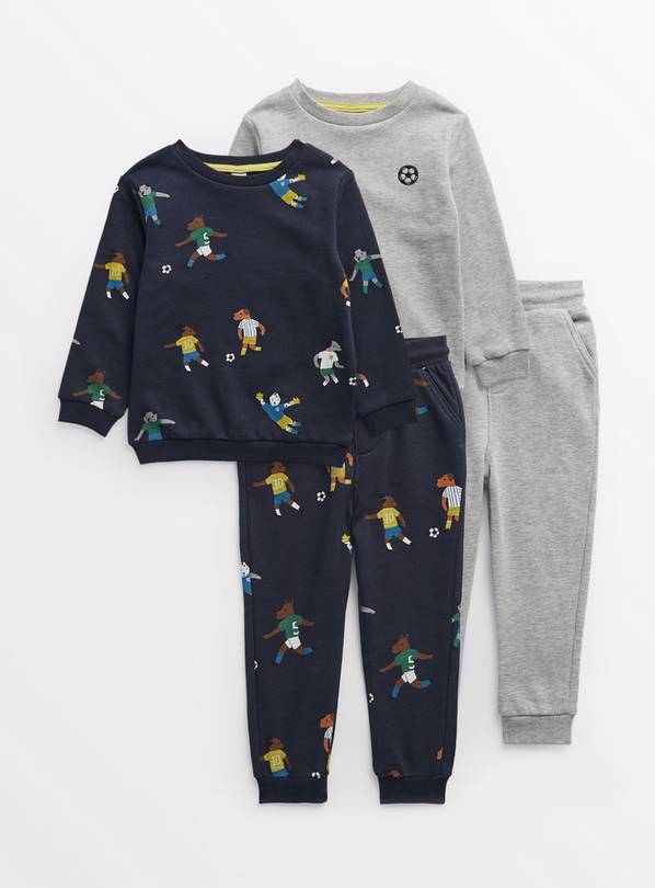 Animal Football Sweatshirt & Joggers 2 Pack 1-1.5 years