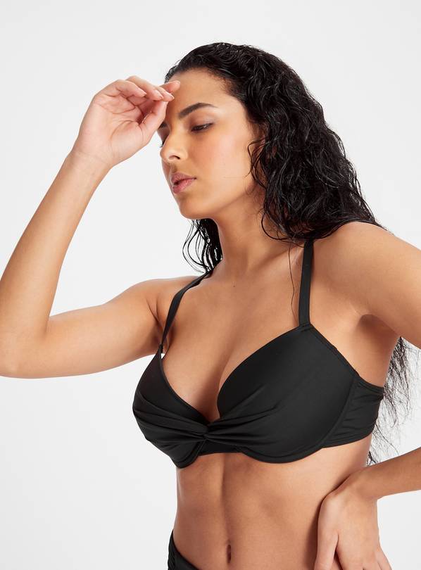 Black Moulded Cup Bikini Top 38C