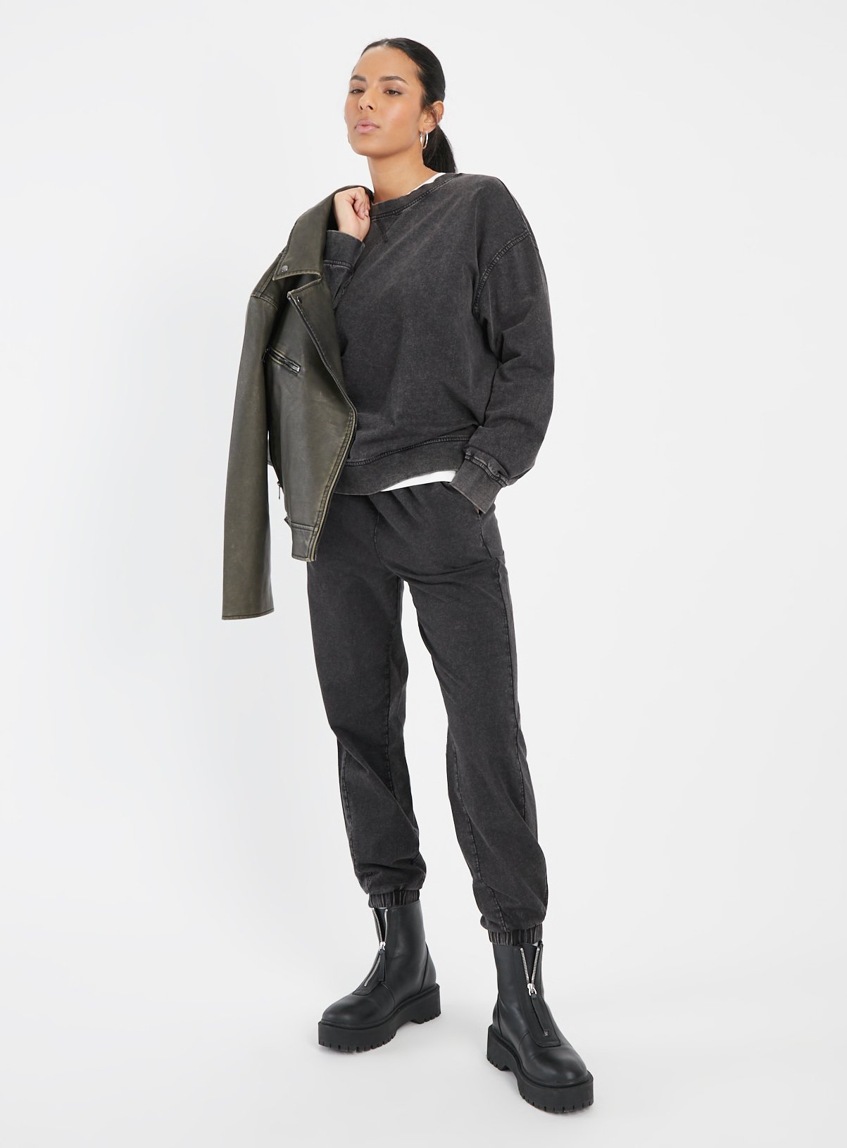 Charcoal Washed Coord Joggers 10 - Image 2 thumbnail