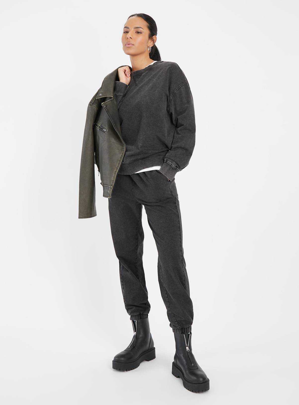 Charcoal Washed Coord Joggers 10 - Image 2