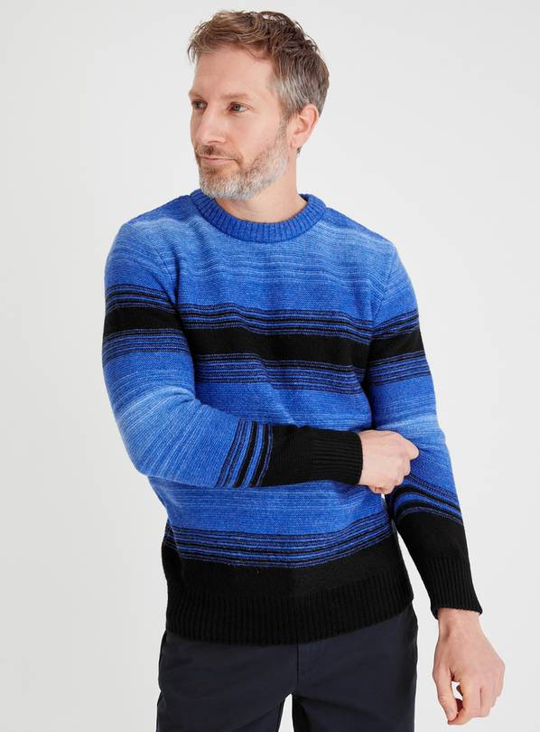 Buy Blue Ombre Stripe Jumper L | T-shirts and polos | Argos
