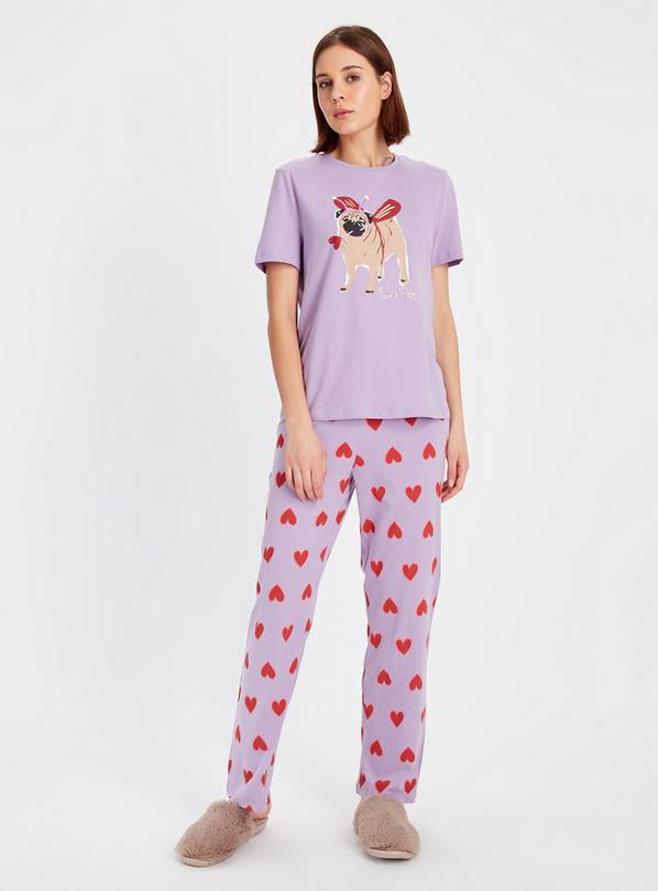 Buy Valentines Pug Print Pyjamas XL Pyjamas Argos