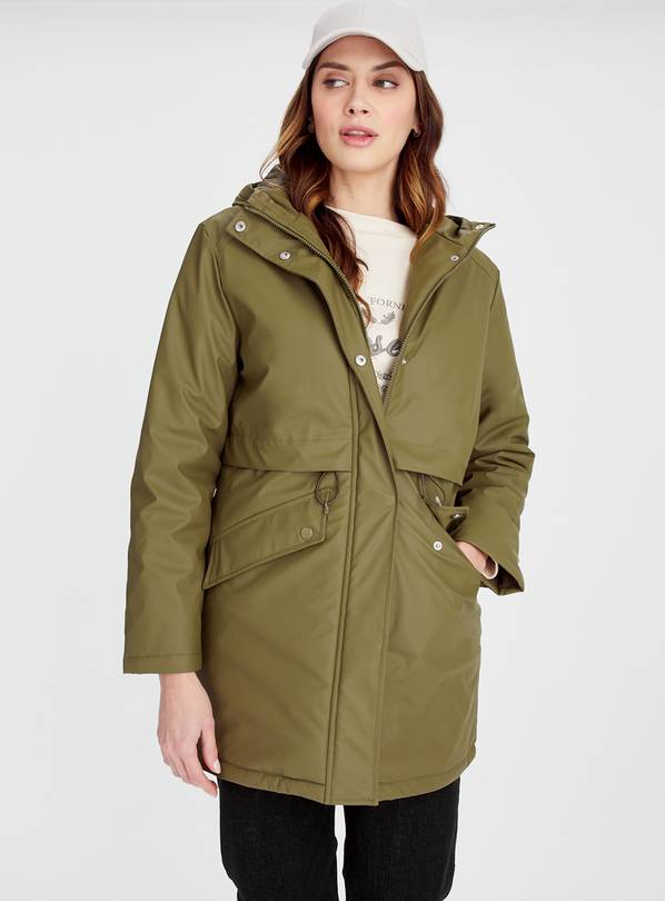 Buy Khaki Quilted Shower Resistant Raincoat 20 Coats Tu