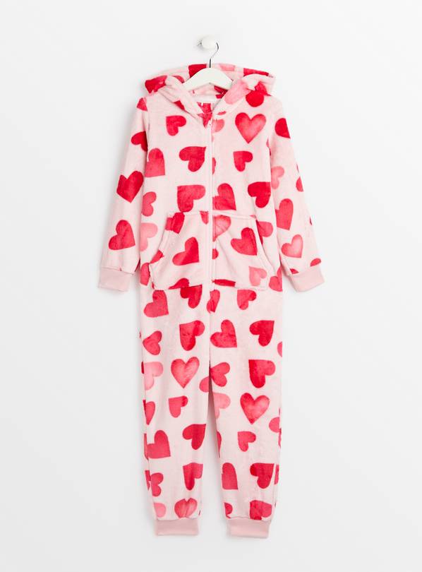 Pink Heart Print All In One 6-7 years