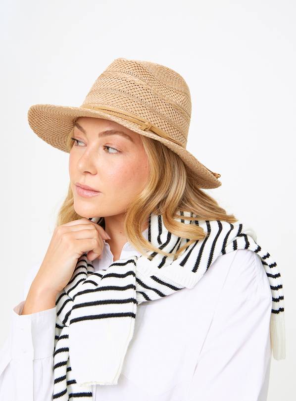 Buy Natural Packable Straw Hat One Size Hats Argos