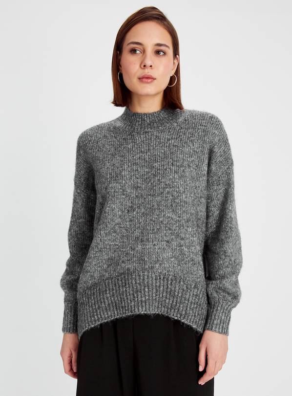 Turtle neck grey on sale jumper