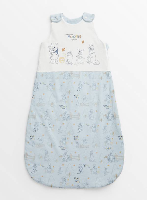 Disney Winnie The Pooh Blue 1.5 Tog Sleeping Bag 18-24 months