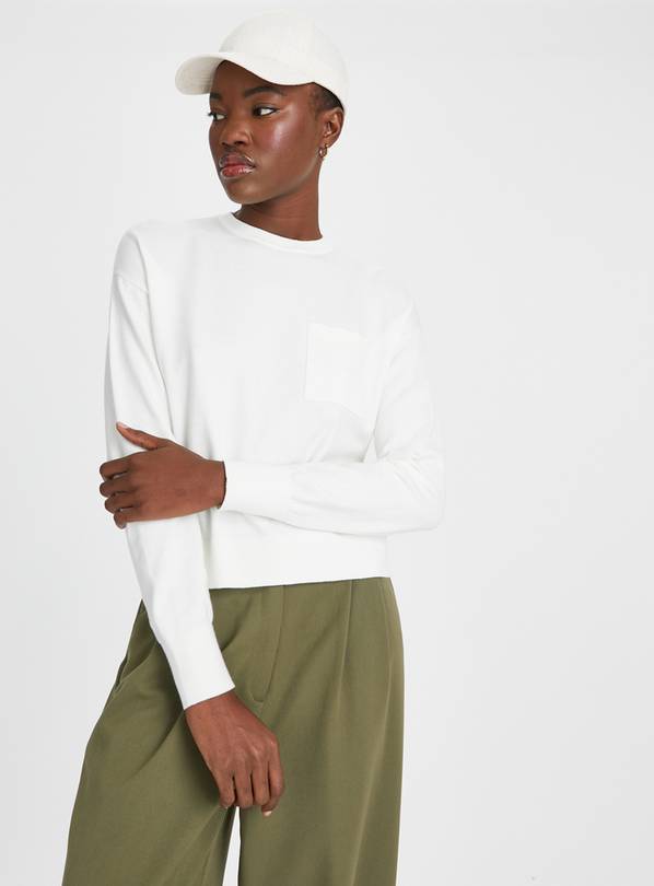Cream Soft Touch Pocket Jumper 10
