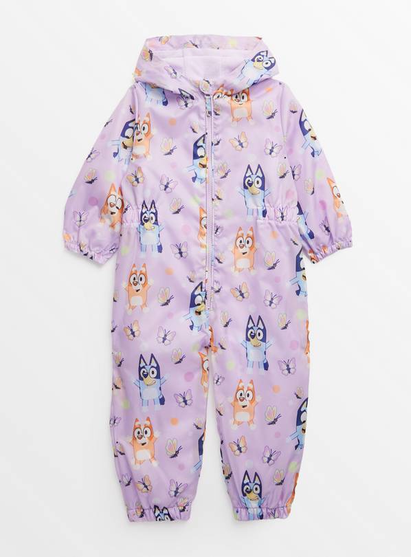 Buy Bluey Character Lilac Puddlesuit 4 5 years Coats and jackets Tu