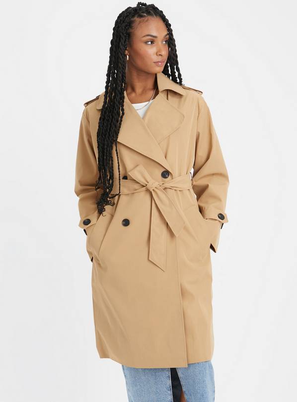 H and m shop trench coat womens