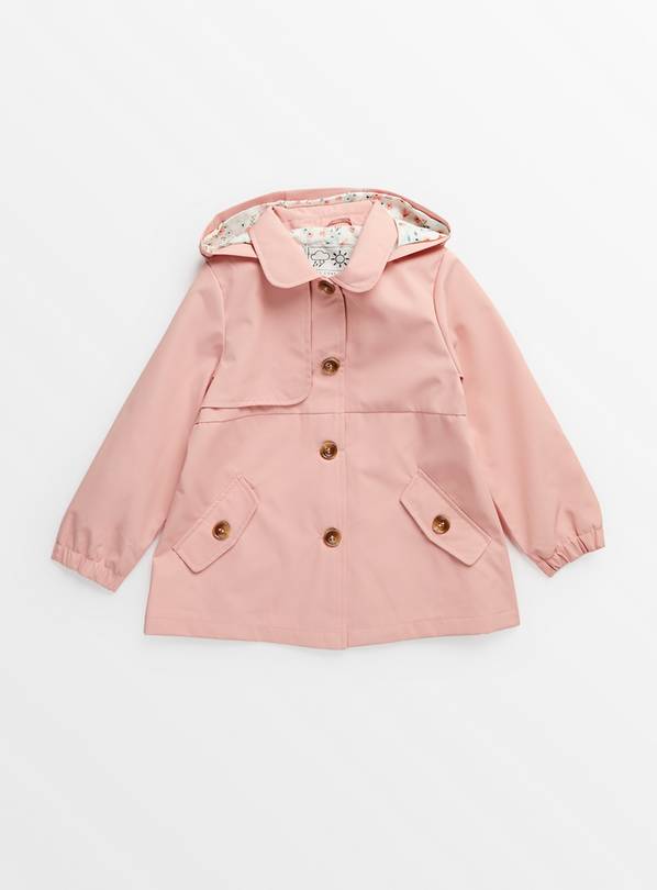 Pink Trench Coat 1-2 years