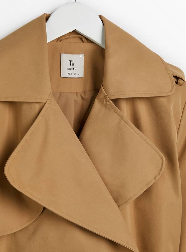 Buy PETITE Neutral Longline Belted Trench S | Coats | Tu