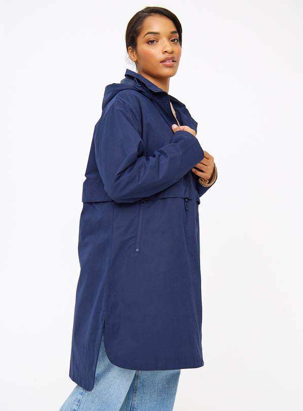 Navy Lightweight Showerproof Raincoat 10
