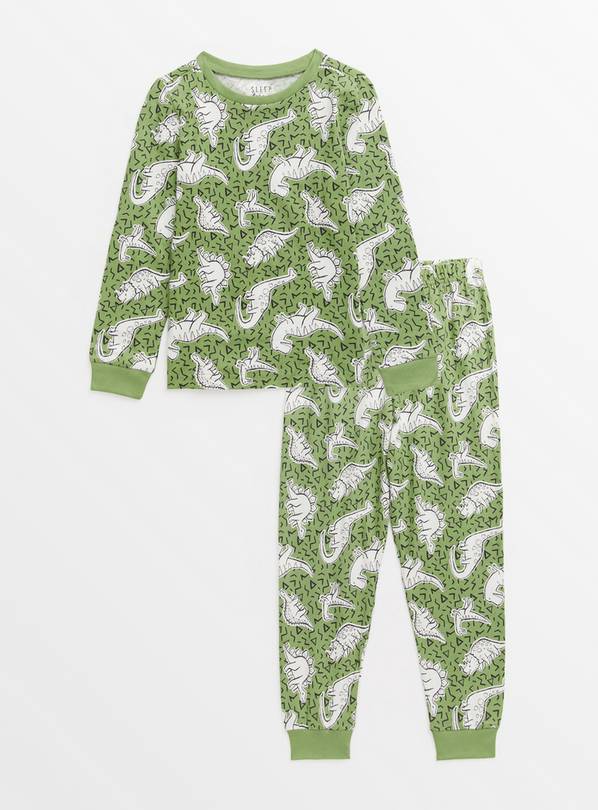 Green Dinosaur Long Sleeve Pyjamas 1-1.5 years