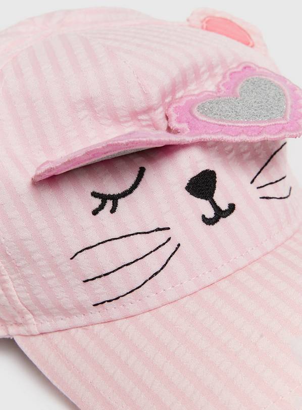 Toddler Girls' Cat Baseball Cap in Pink from Joe Fresh