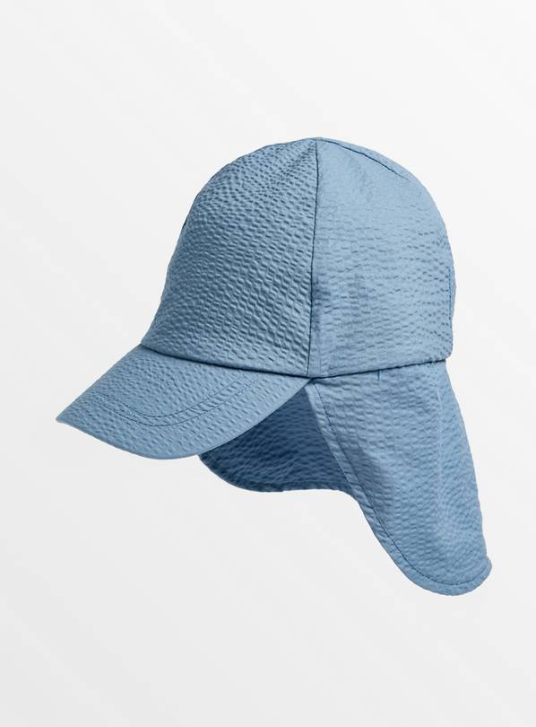 Plain Blue Keppi Hat  1-2 years