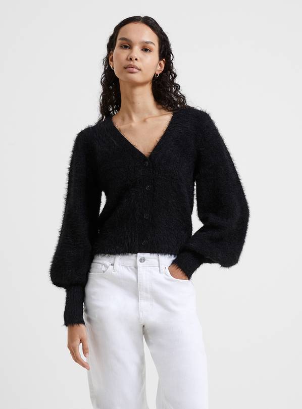 FRENCH CONNECTION Meena Fluffy Ls Cardigan S