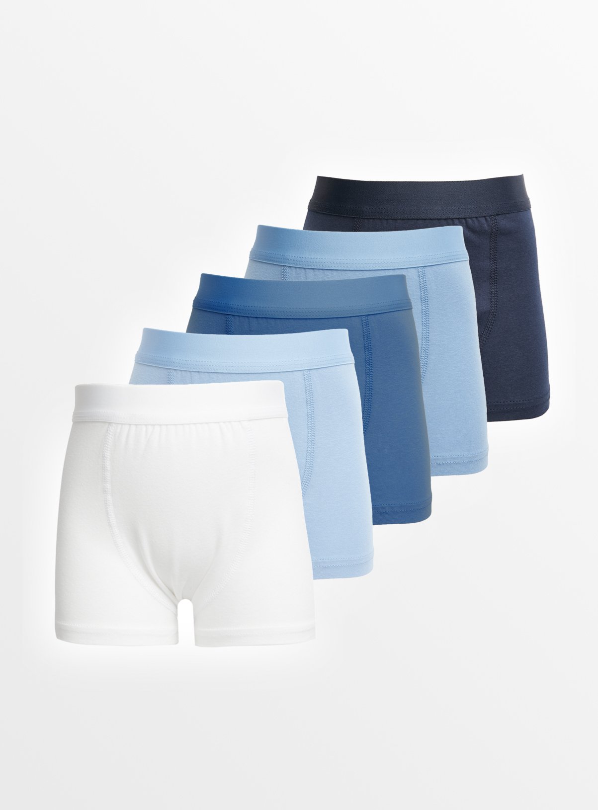 Tonal Blue Trunks 5 Pack 12-13 years