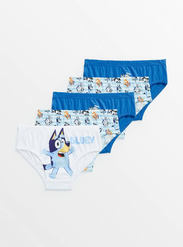 Buy Bluey Character Briefs 5 Pack 2-3 years, Underwear and socks