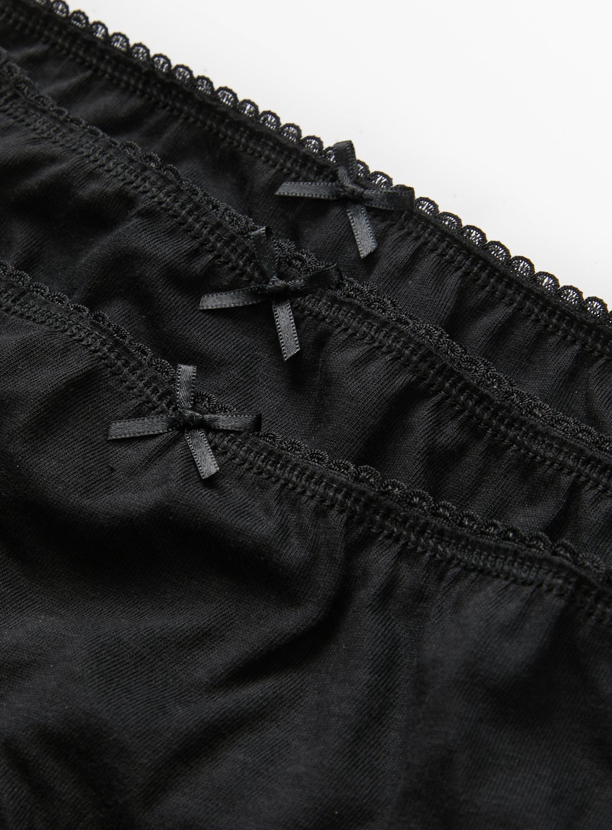 Plain Black Briefs 10 Pack 8-9 years - Image 2 thumbnail