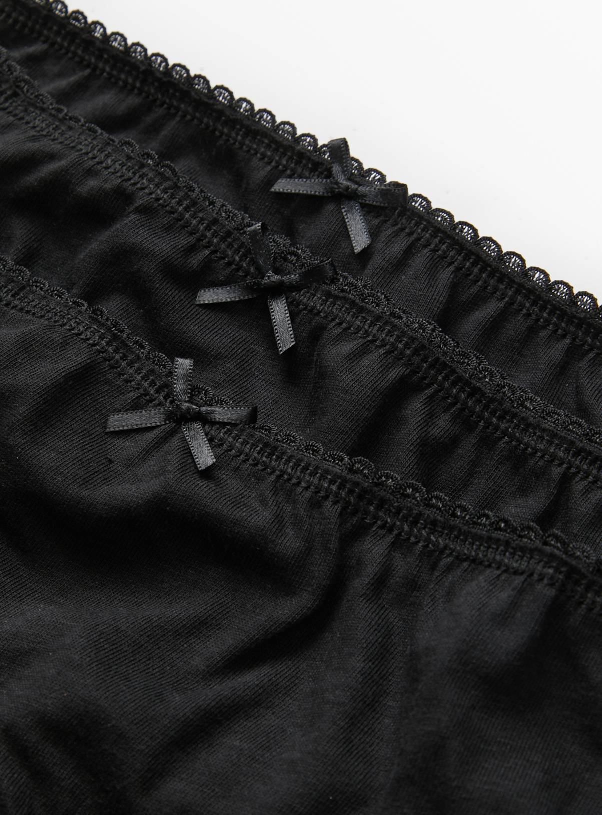 Plain Black Briefs 10 Pack 8-9 years - Image 2