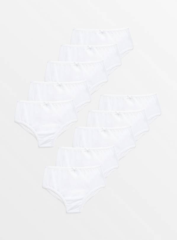 Buy White Briefs 10 Pack 1.5-2 years, Underwear, socks and tights