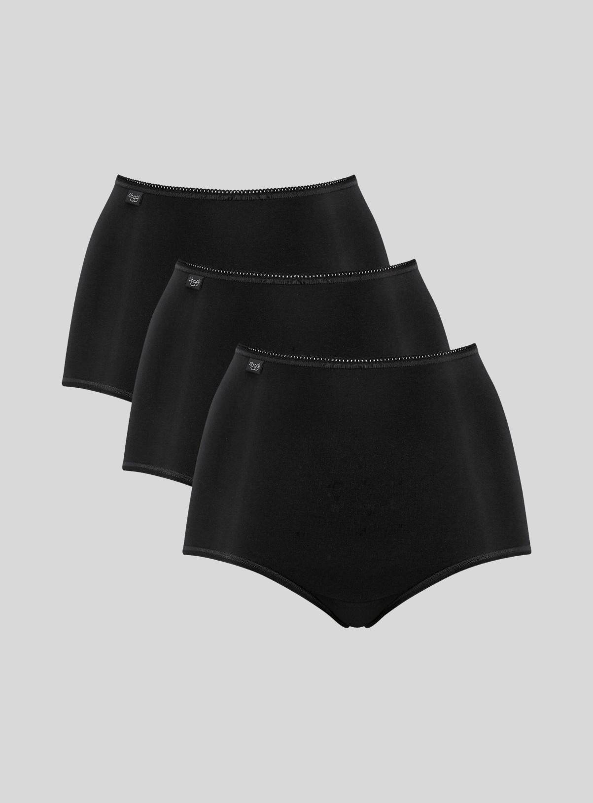 SLOGGI 24/7 Microfibre Maxi Knickers 3 Pack Black 14 - Image 3