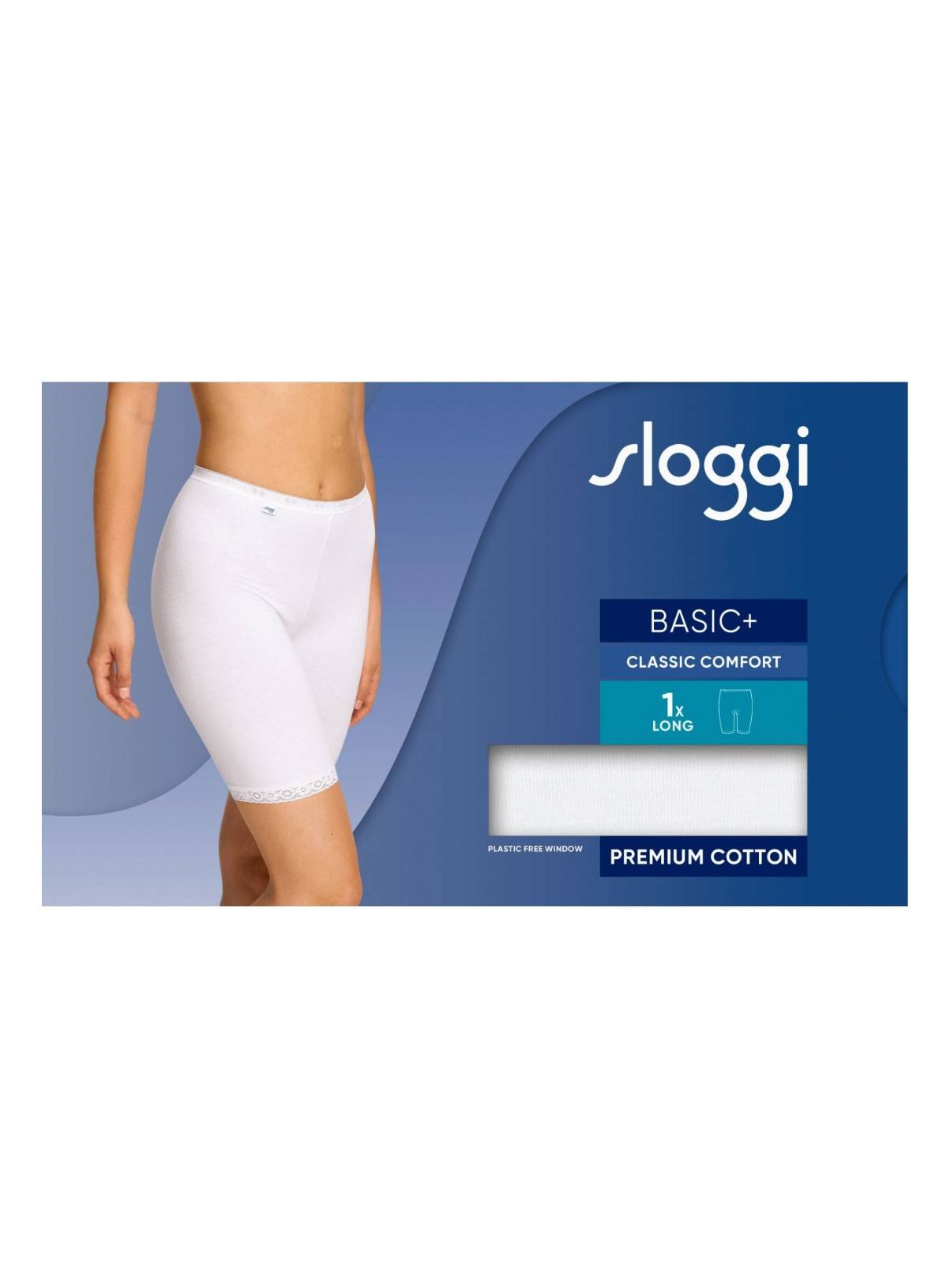 SLOGGI Basic+ Long Knickers White 12 - Image 4