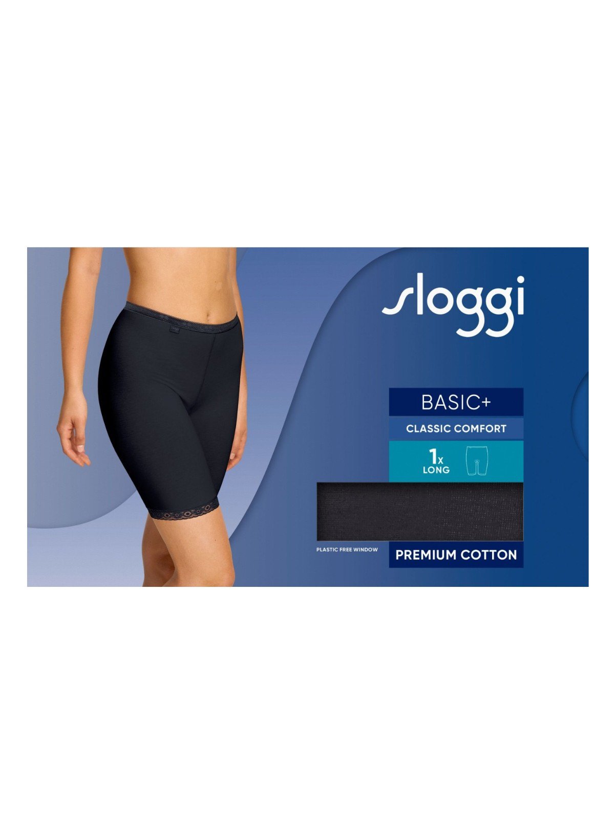 SLOGGI Basic+ Long Knickers Black 12 - Image 4 thumbnail