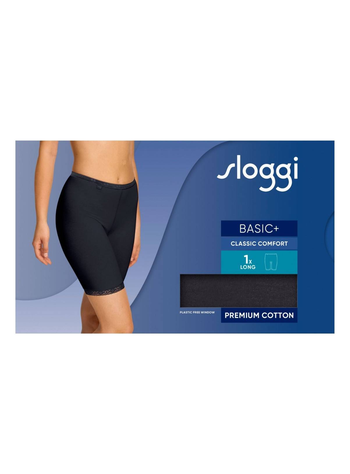 SLOGGI Basic+ Long Knickers Black 12 - Image 4