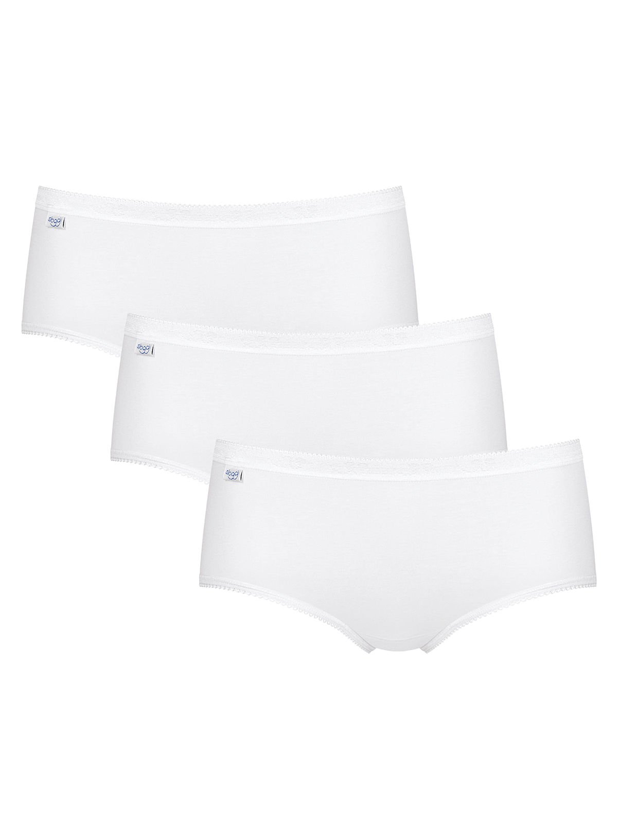 SLOGGI Basic+ Midi 3 Pack White 22 - Image 1 thumbnail