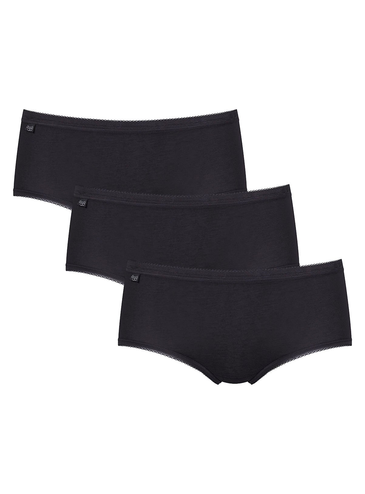SLOGGI Basic+ Midi 3 Pack Black 22