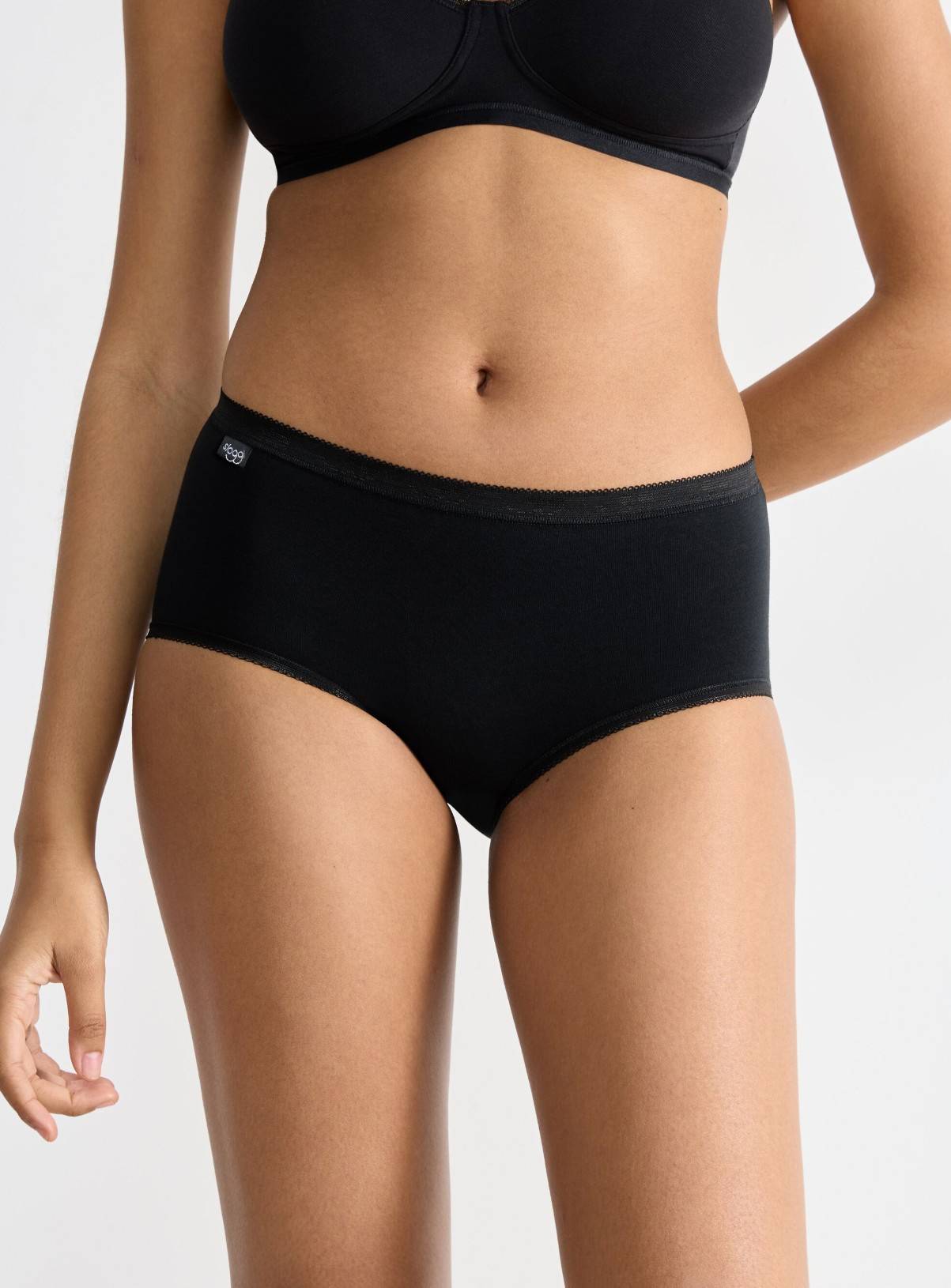 SLOGGI Basic+ Midi 3 Pack Black 18 - Image 1