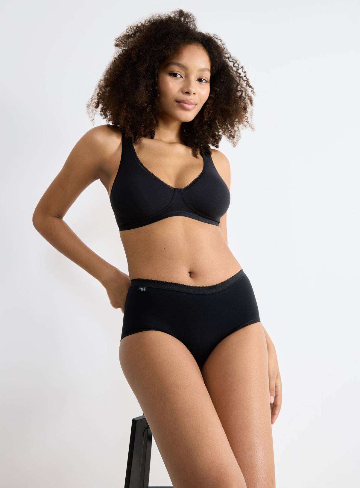 SLOGGI Basic+ Midi 3 Pack Black 18 - Image 2