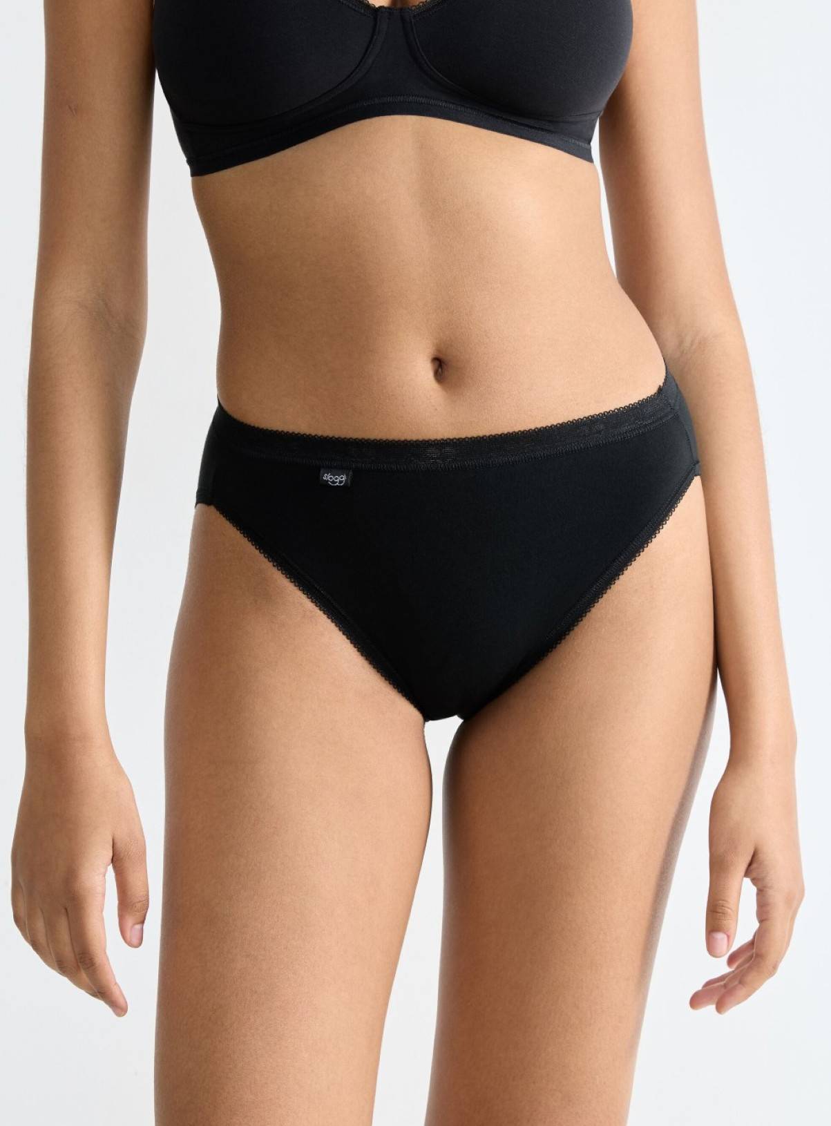 SLOGGI Basic+ Tai Knickers 3 Pack Black 10 - Image 2