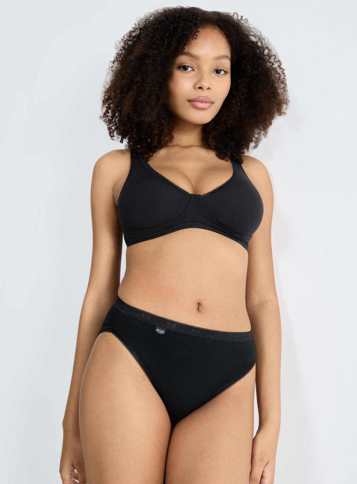 SLOGGI Basic+ Tai Knickers 3 Pack Black 10 - Image 4 thumbnail