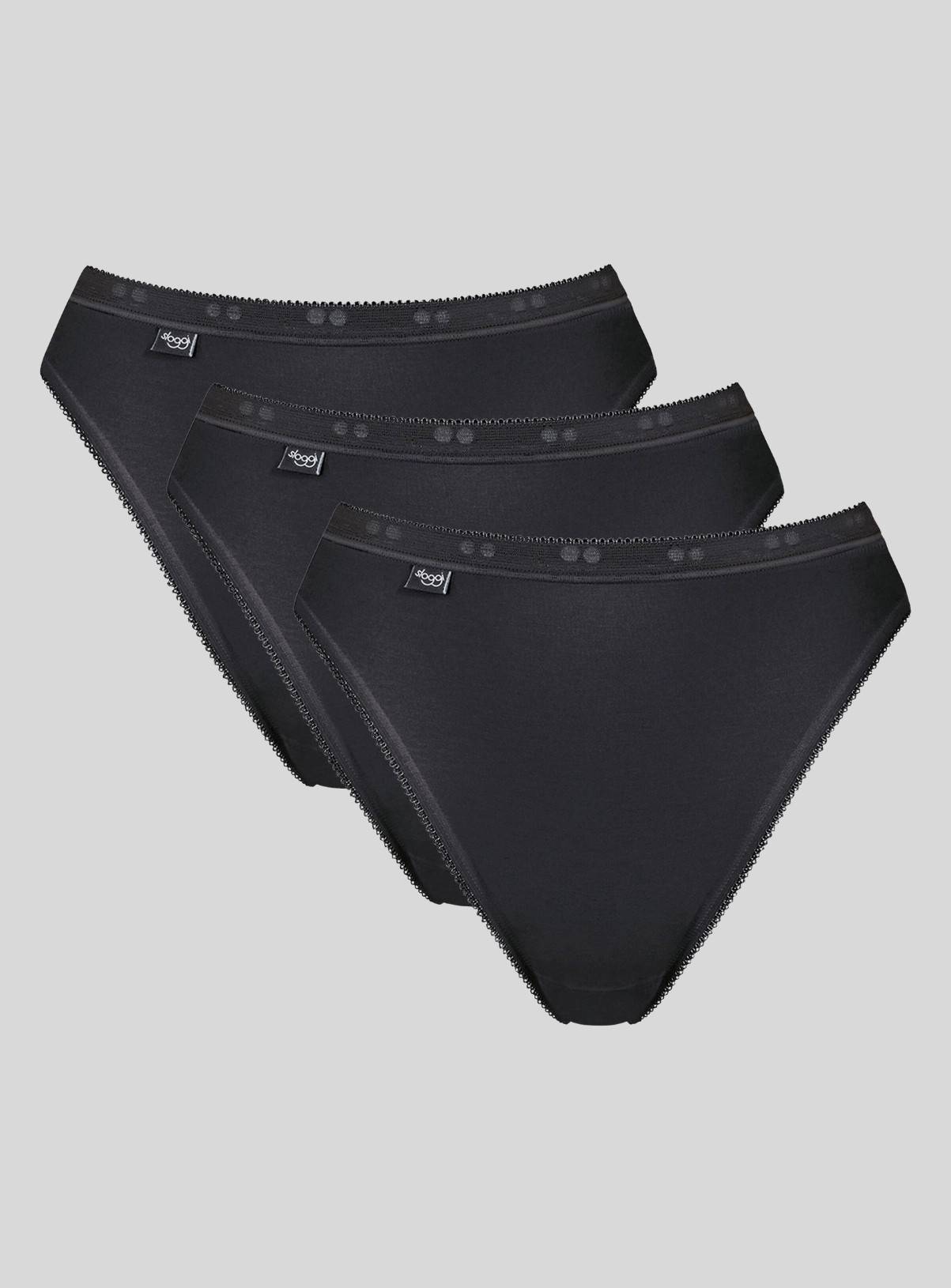 SLOGGI Basic+ Tai Knickers 3 Pack Black 10 - Image 5
