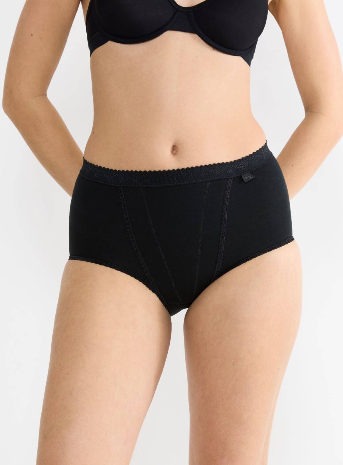 SLOGGI Control Maxi Knickers 2 Pack Black 12 - Image 1