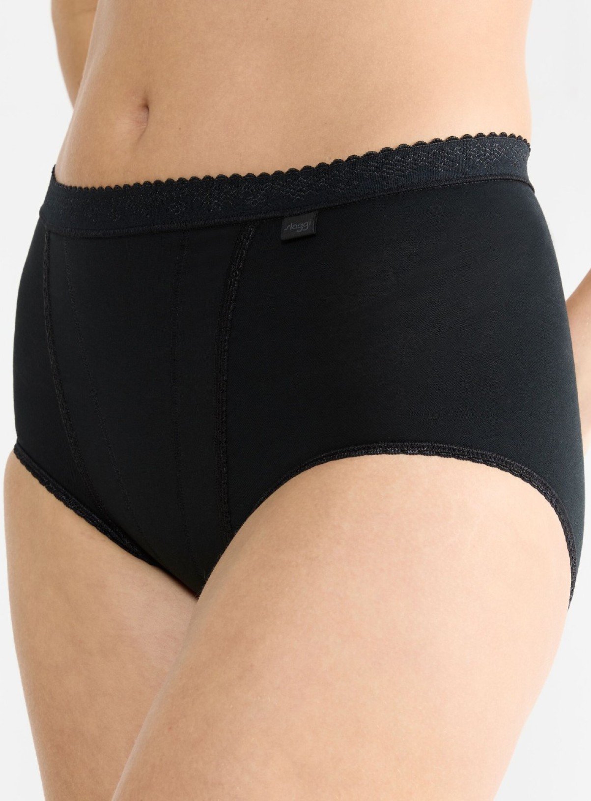 SLOGGI Control Maxi Knickers 2 Pack Black 12 - Image 4 thumbnail
