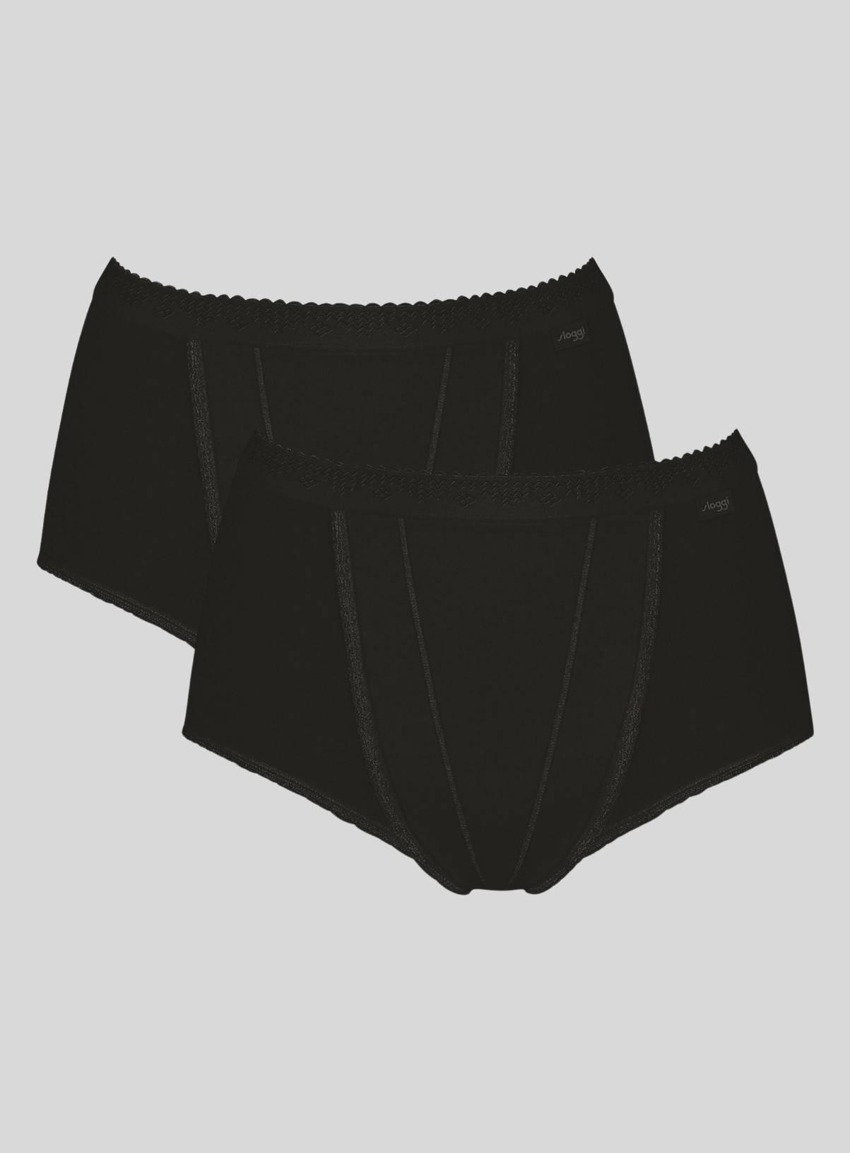 SLOGGI Control Maxi Knickers 2 Pack Black 12 - Image 5